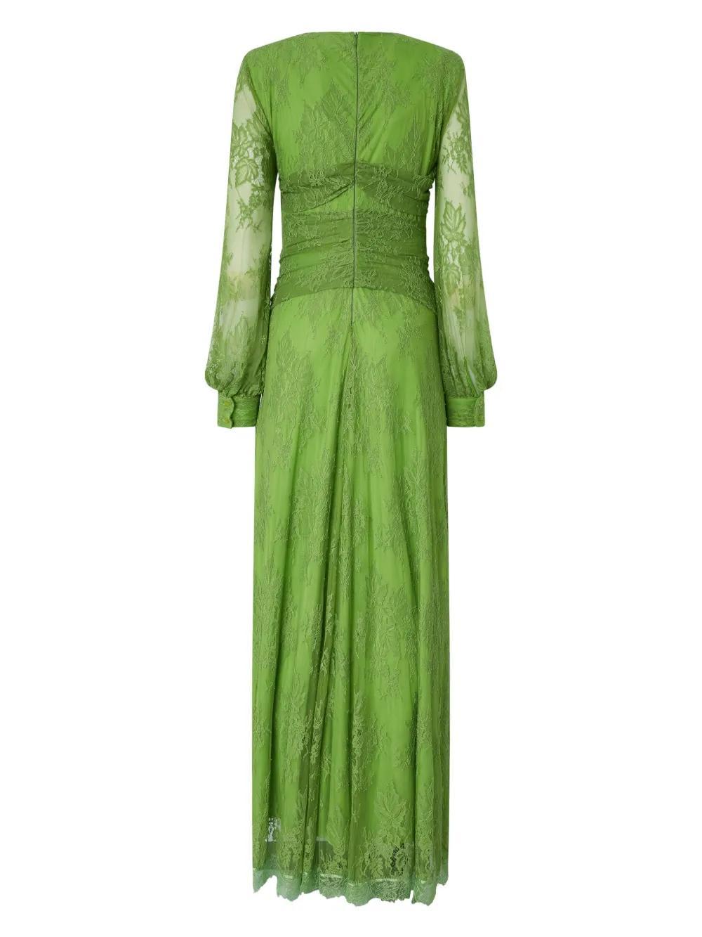 lace-panelled gown Product Image