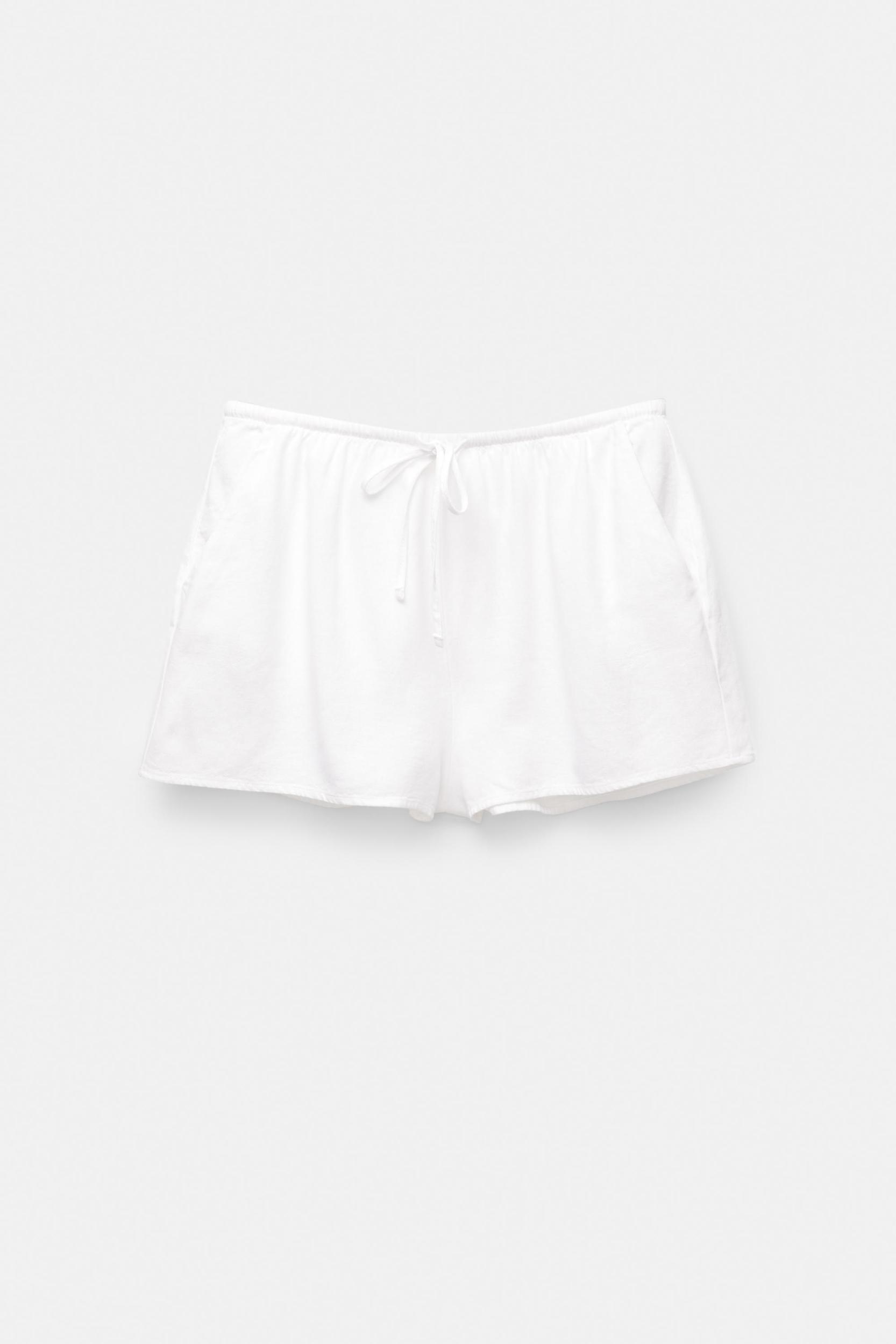 Rustic linen blend shorts Product Image