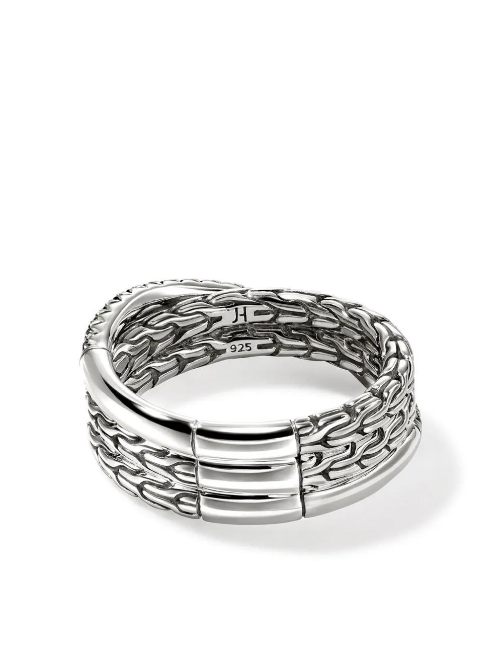 JOHN HARDY Sterling Silver Jh Essential Crossover Sapphire Ring Product Image