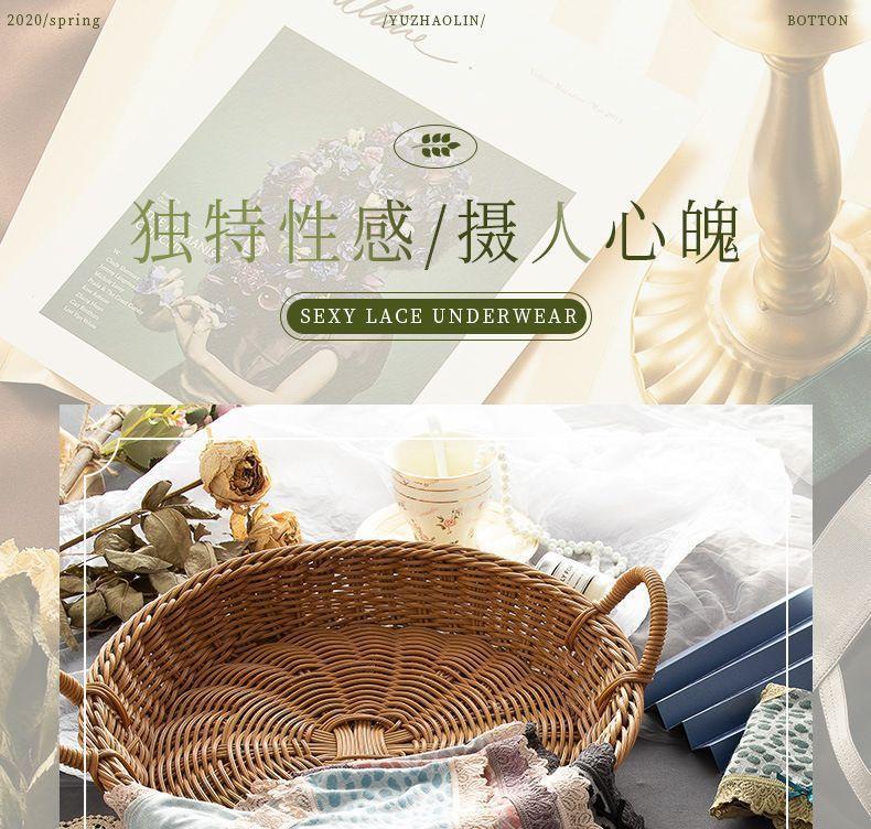 Lace Trim Leopard Print Panties Product Image