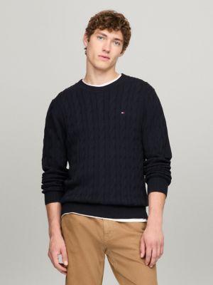 Cable Knit Crewneck Sweater Product Image