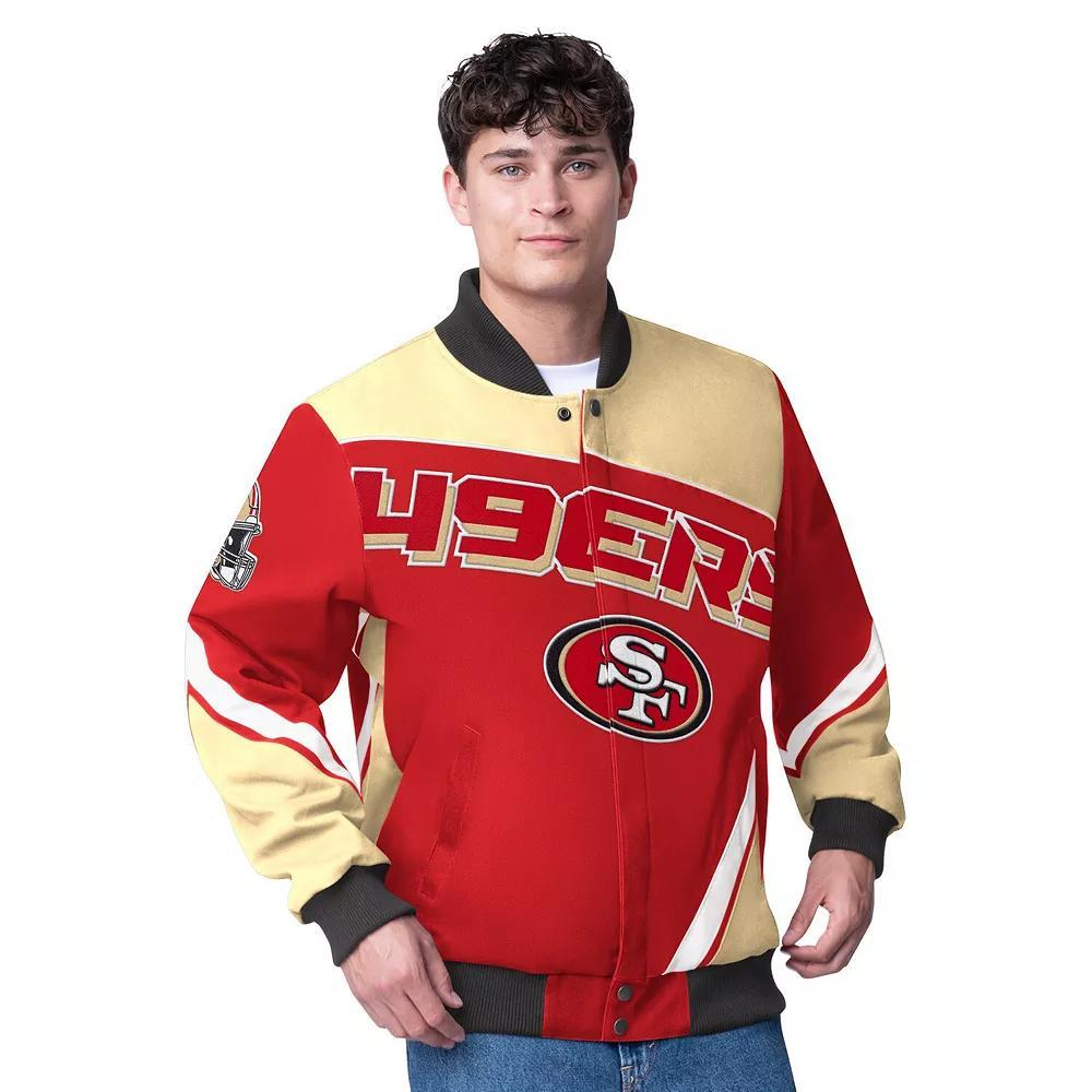 Men's G-III Extreme  Scarlet San Francisco 49ers Maximum Racing Full-Zip Jacket, Size: Medium, Red Product Image