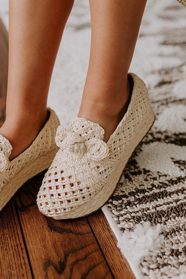 The Kayla Raffia Woven Platform Loafer Product Image