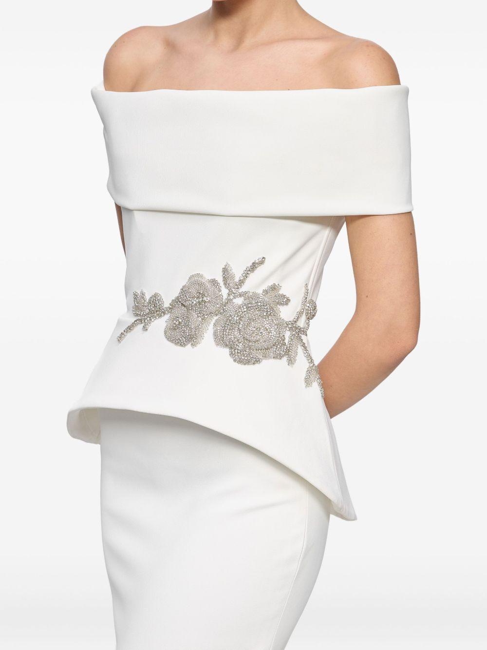 peplum-waist gown Product Image