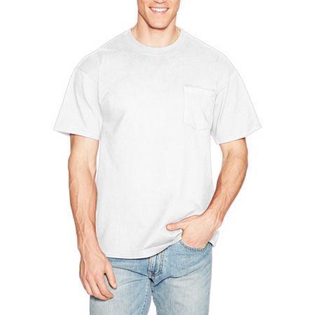 Men's Hanes® Beefy-T 2-Pack Pocket T-Shirt, Size: XL, Deep Red Product Image