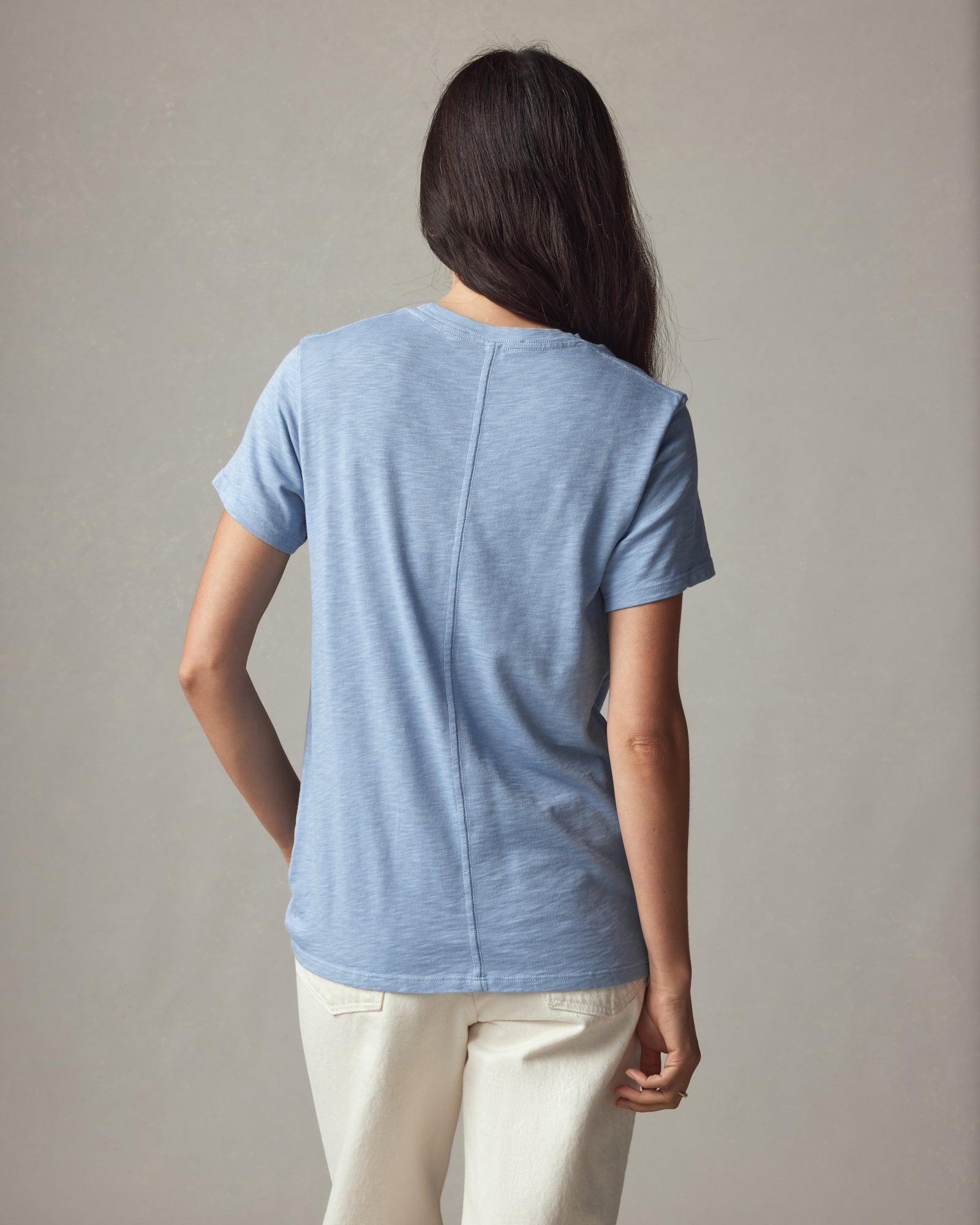 Premium Slub Crew Tee - Rain Washed Female Product Image