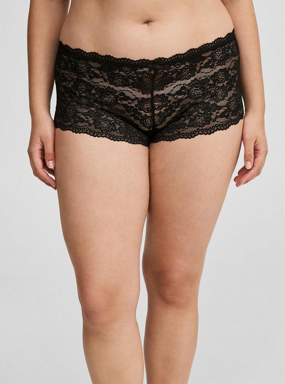 Lace Cheeky Panty With Open Gusset Product Image