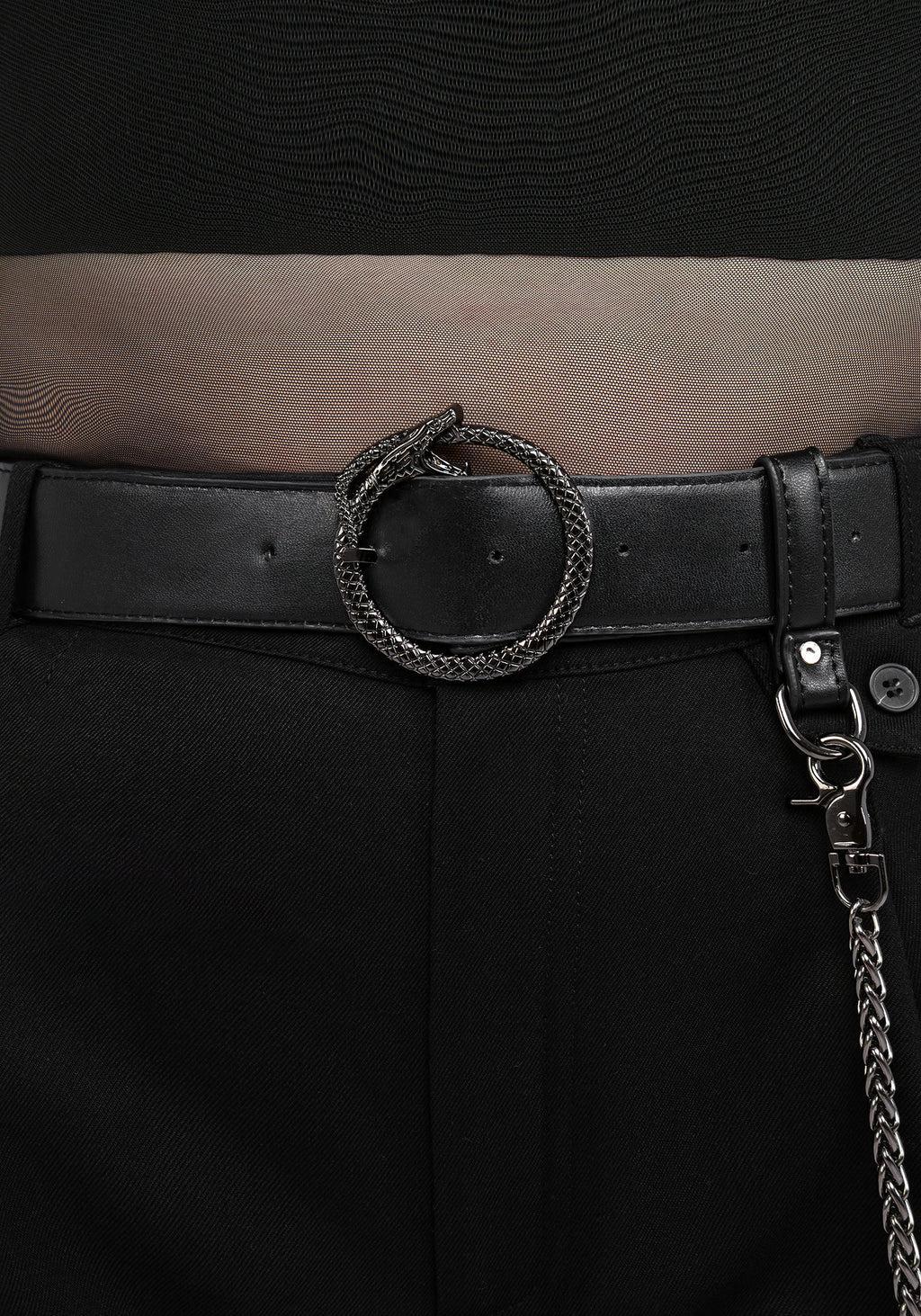 Ouroboros Snake Buckle Chain Belt Product Image