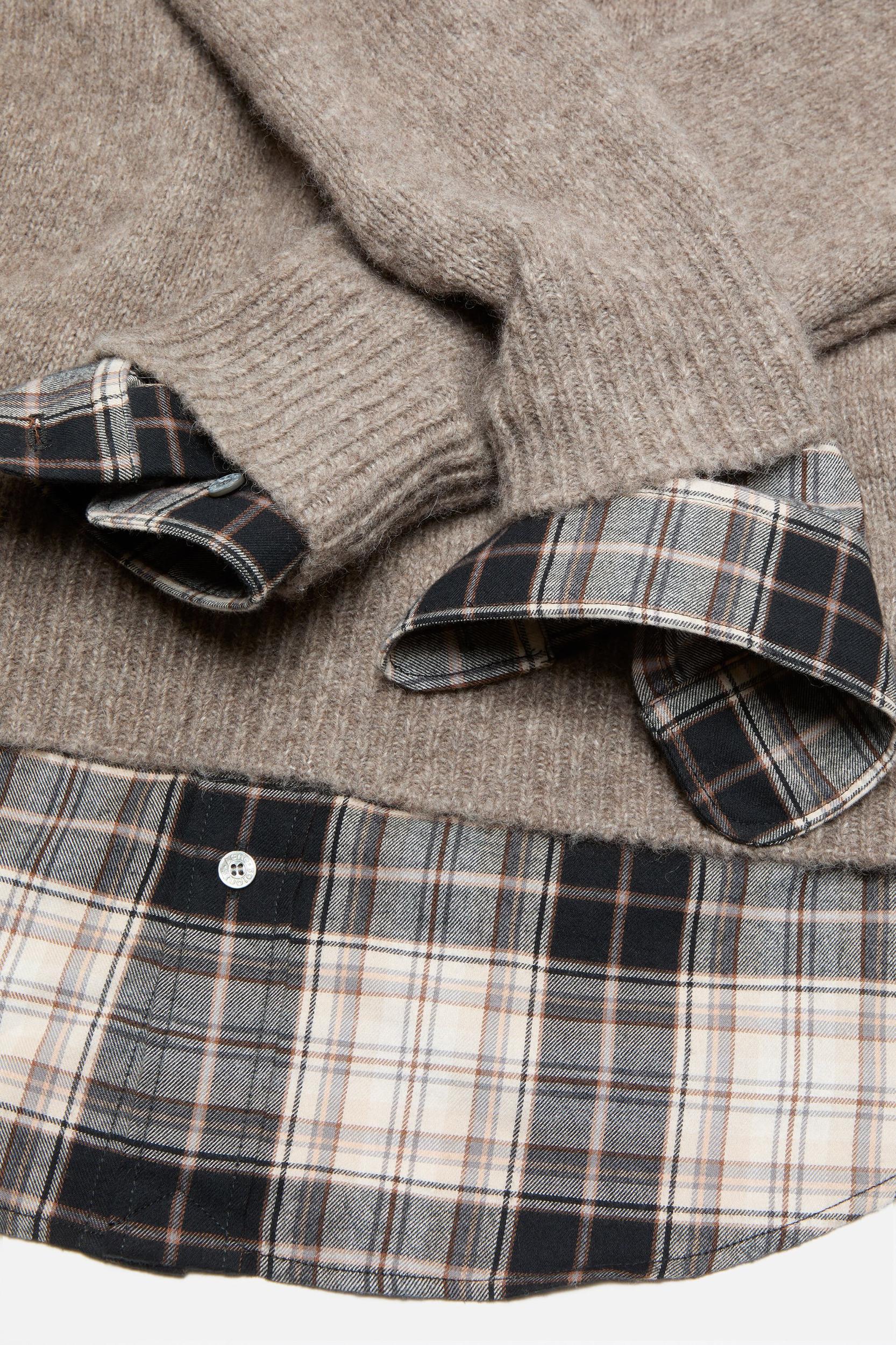 Layered wool hoodie Product Image