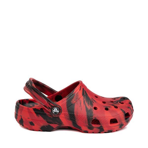 Crocs Mens Crocs Classic Clogs - Mens Shoes Black/Red Product Image