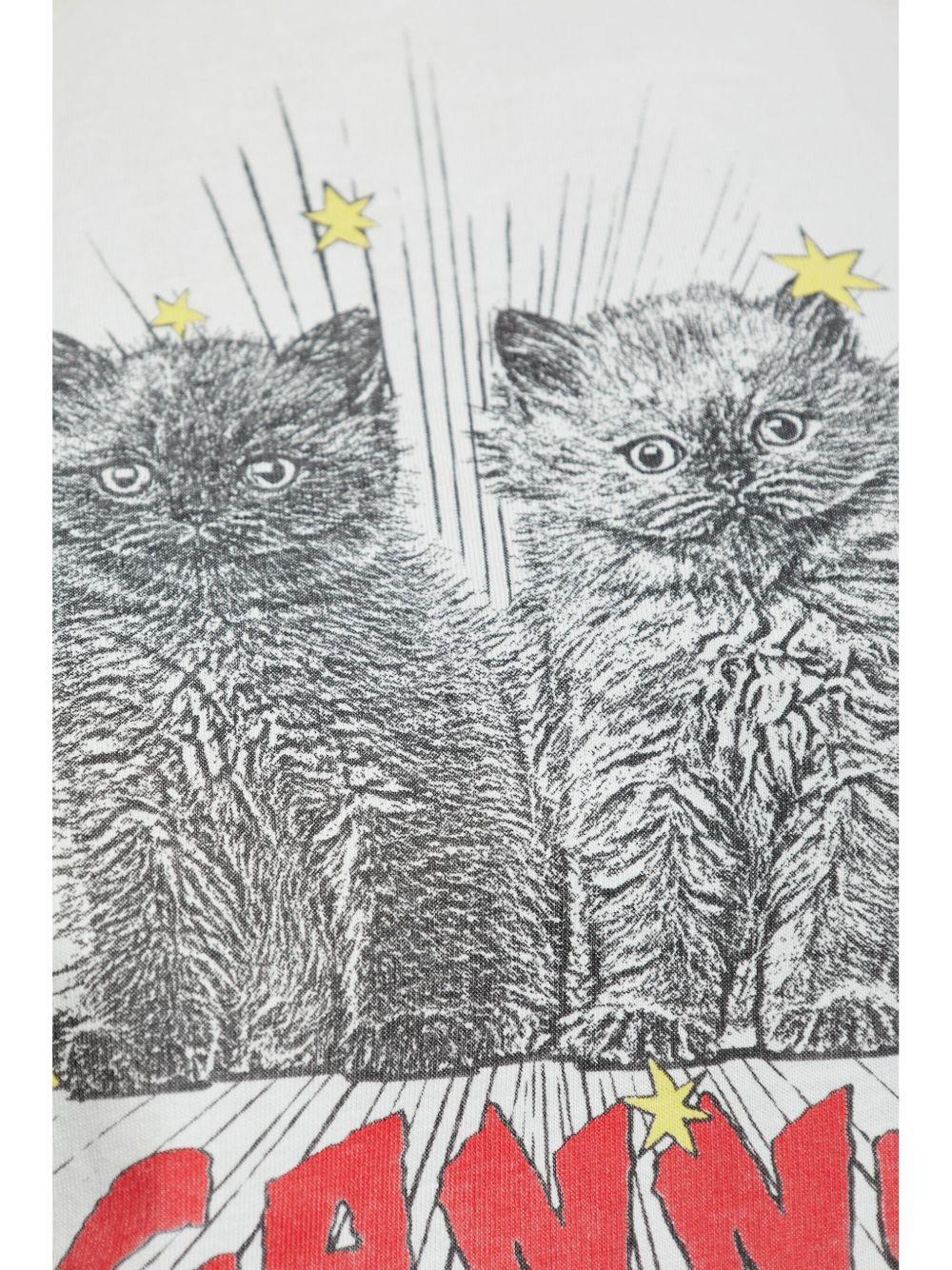 cats-print T-shirt Product Image