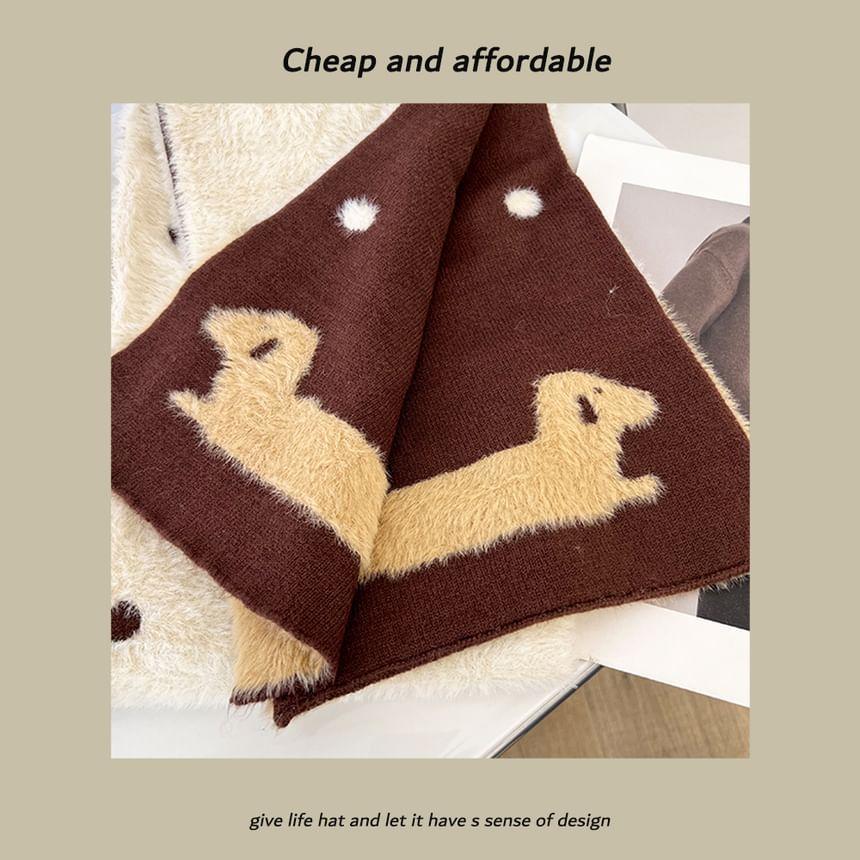 Dog Jacquard Scarf Product Image