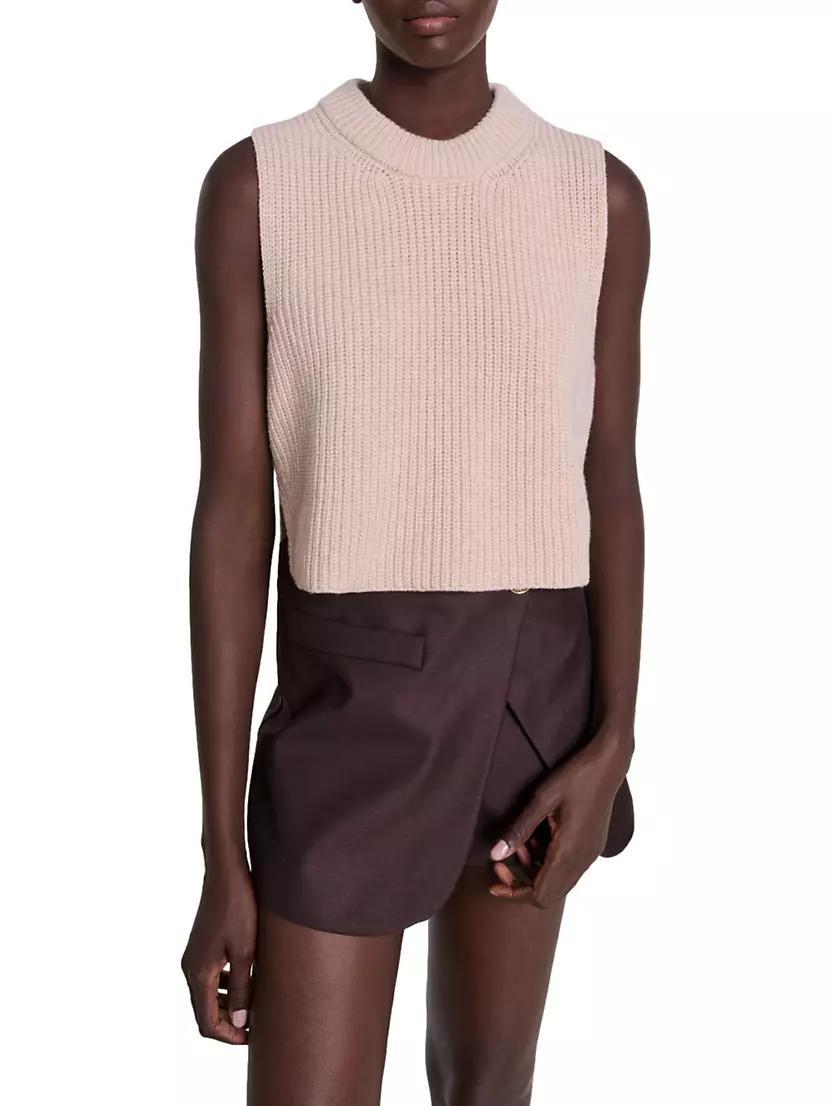 Sleeveless Wool Jumper Product Image