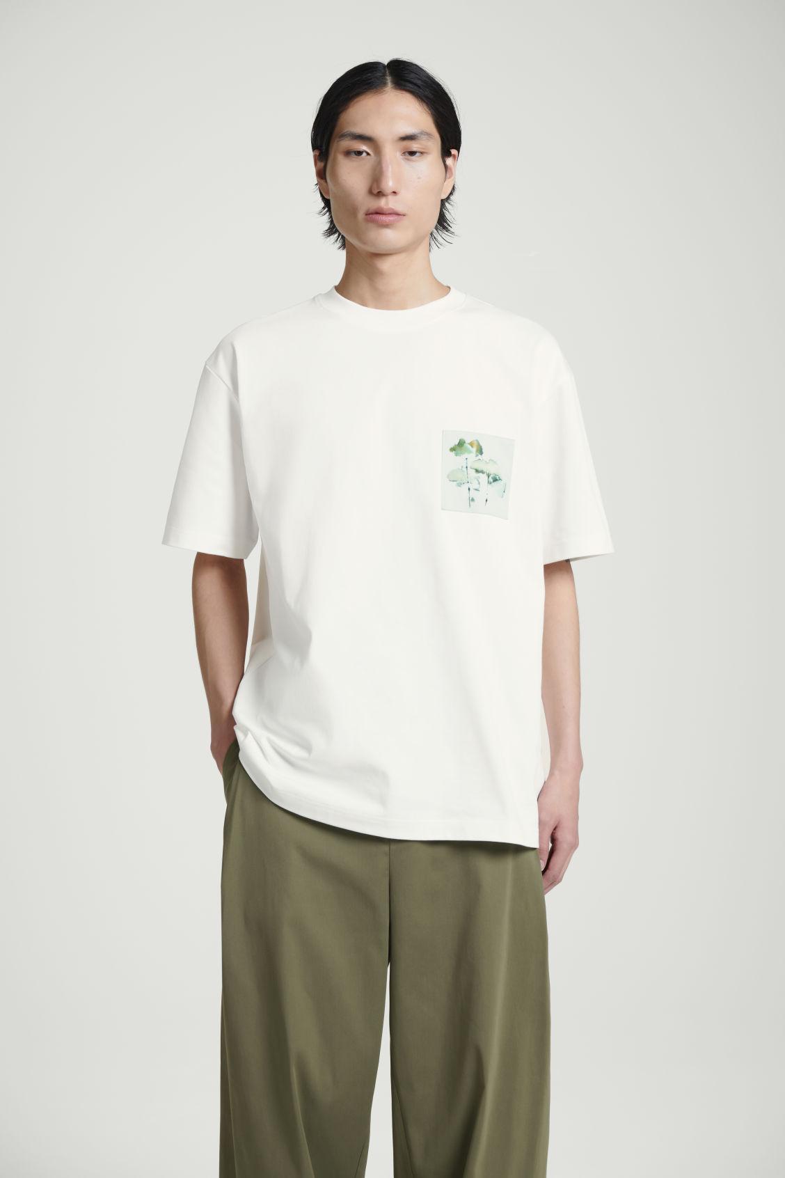 OVERSIZED BOTANICAL-PRINT COTTON T-SHIRT Product Image