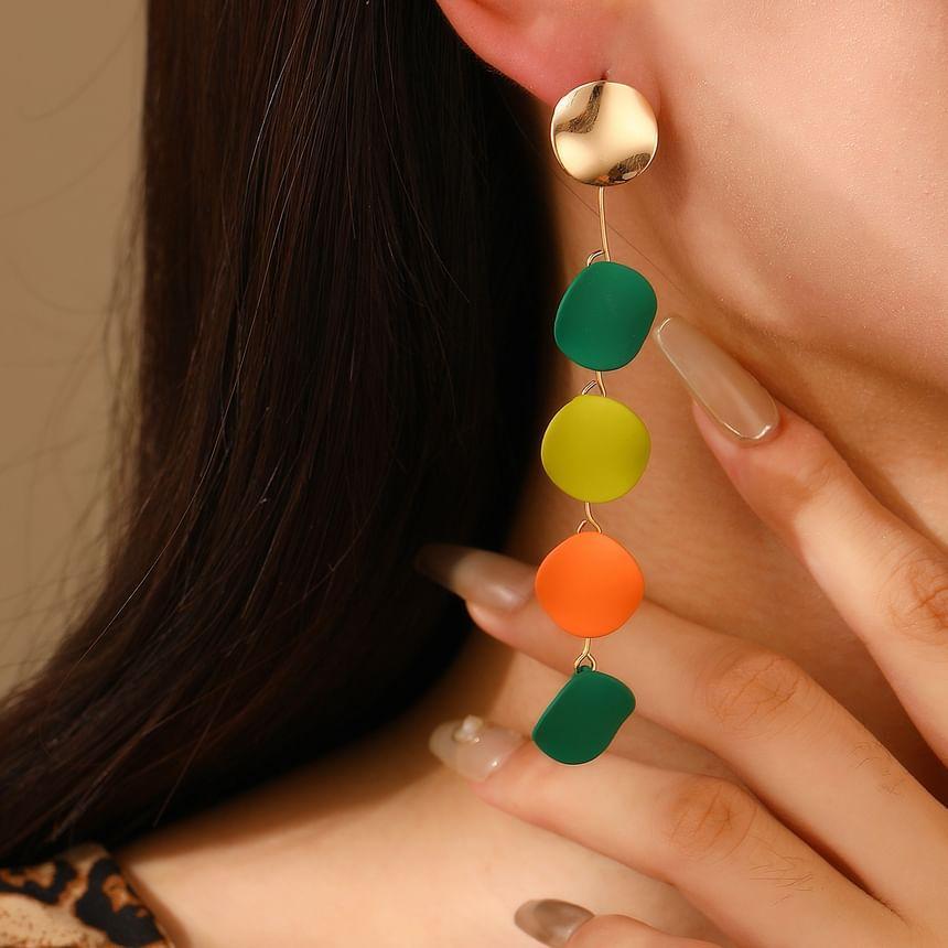 Color Block Drop Earring Product Image