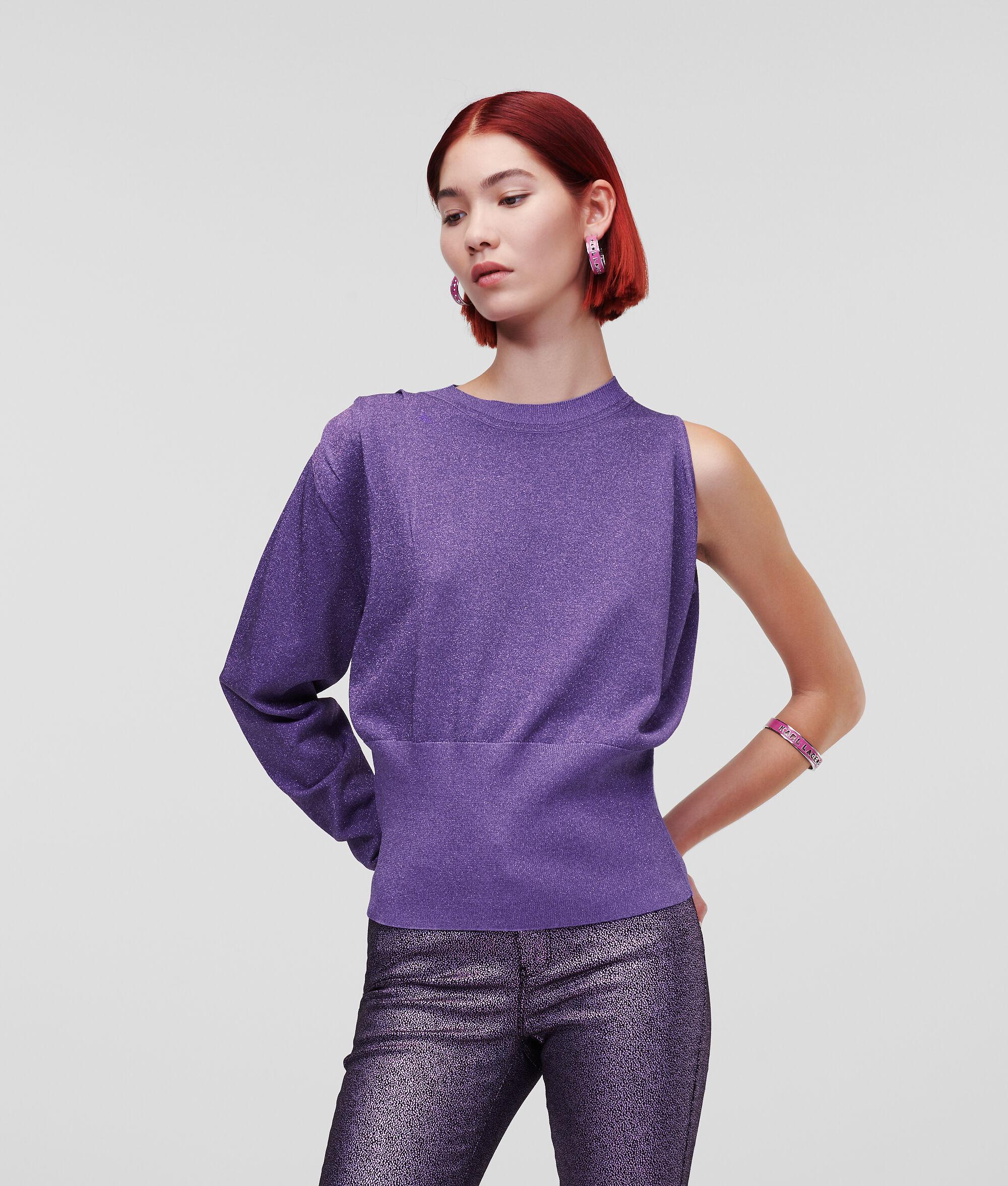 IRIDESCENT ASYMMETRIC SWEATER Product Image