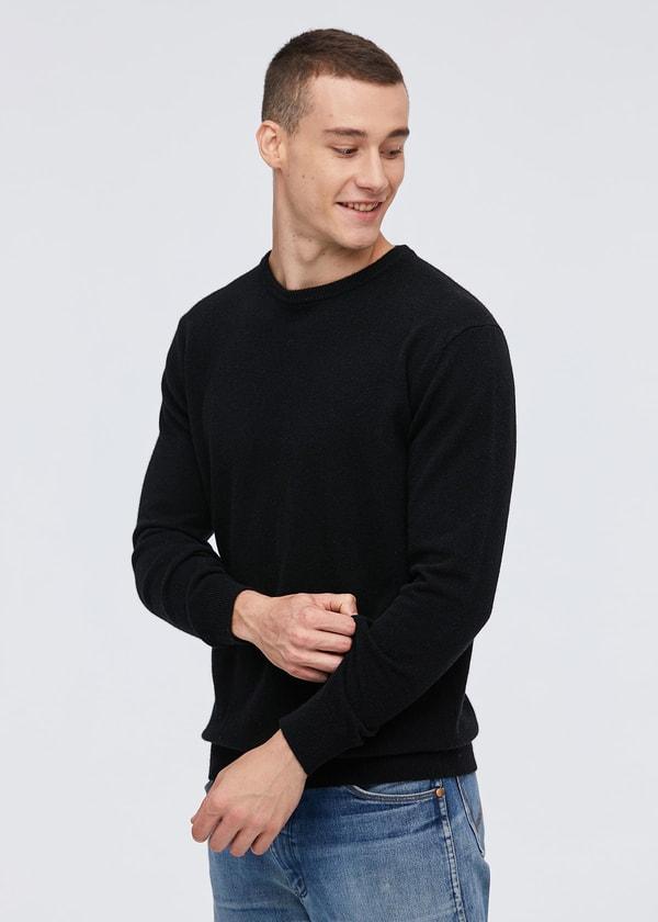 Crew Neck  Classic  Soft Cashmere Sweater For Men Product Image