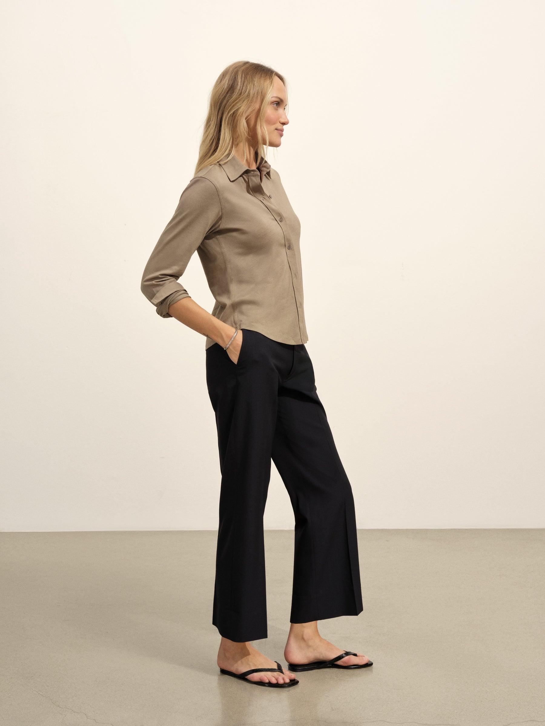 Deep Navy Midtown Wool Trouser Product Image