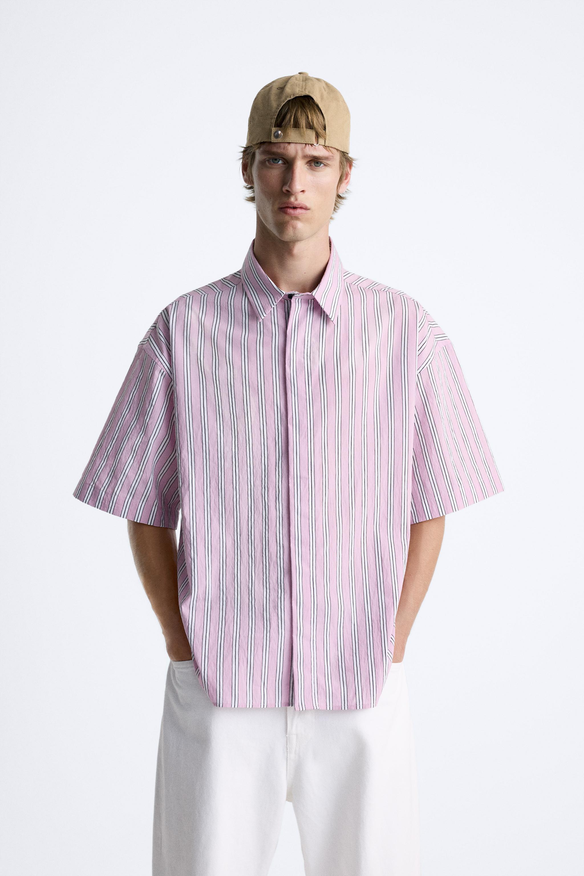 CONTRASTING PRINT STRIPED T-SHIRT Product Image