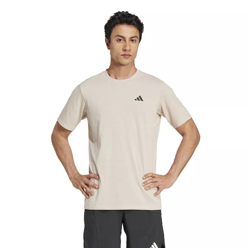 Men's adidas Train Essentials Feelready Training Tee, Size: Medium, Wonder Beige Black Product Image
