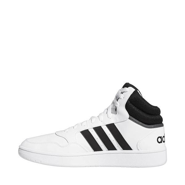 adidas Originals Hoops 3.0 Mid Black/White) Men's Shoes Product Image