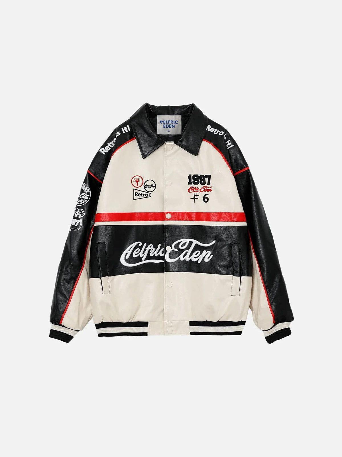 Aelfric Eden Color Block Motorcycle Jacket Product Image