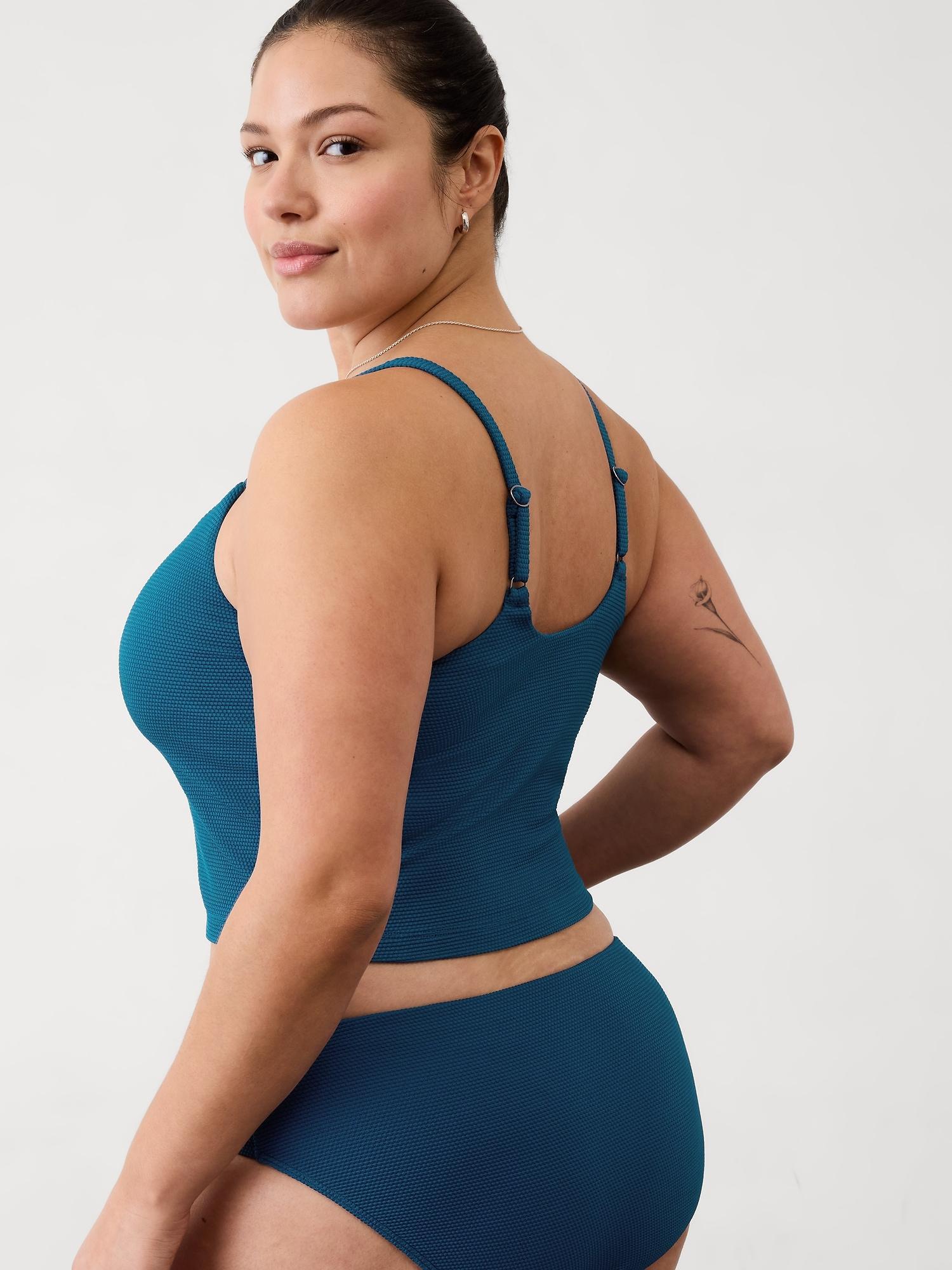 Scoop Crop Pique Tankini D-DD Product Image