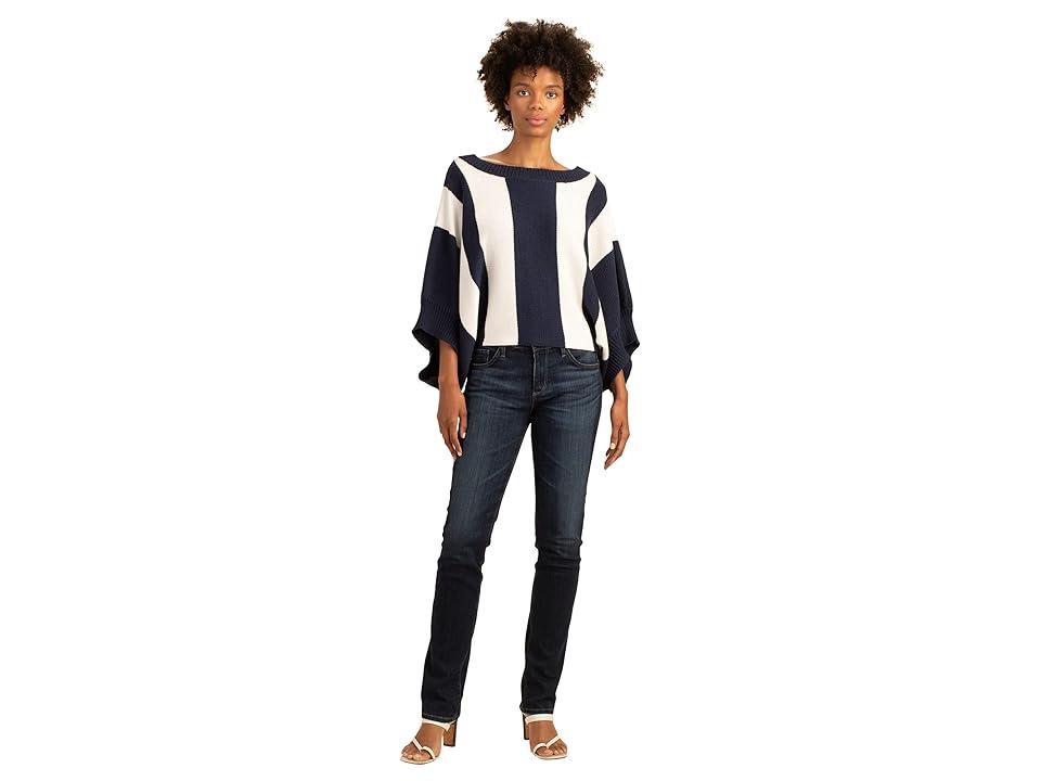 Trina Turk Horizon Sweater (Indigo/Whitewash) Women's Clothing Product Image