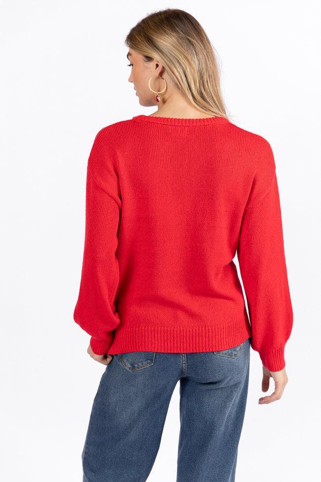 Oh What Fun Red Sweater FINAL SALE Product Image