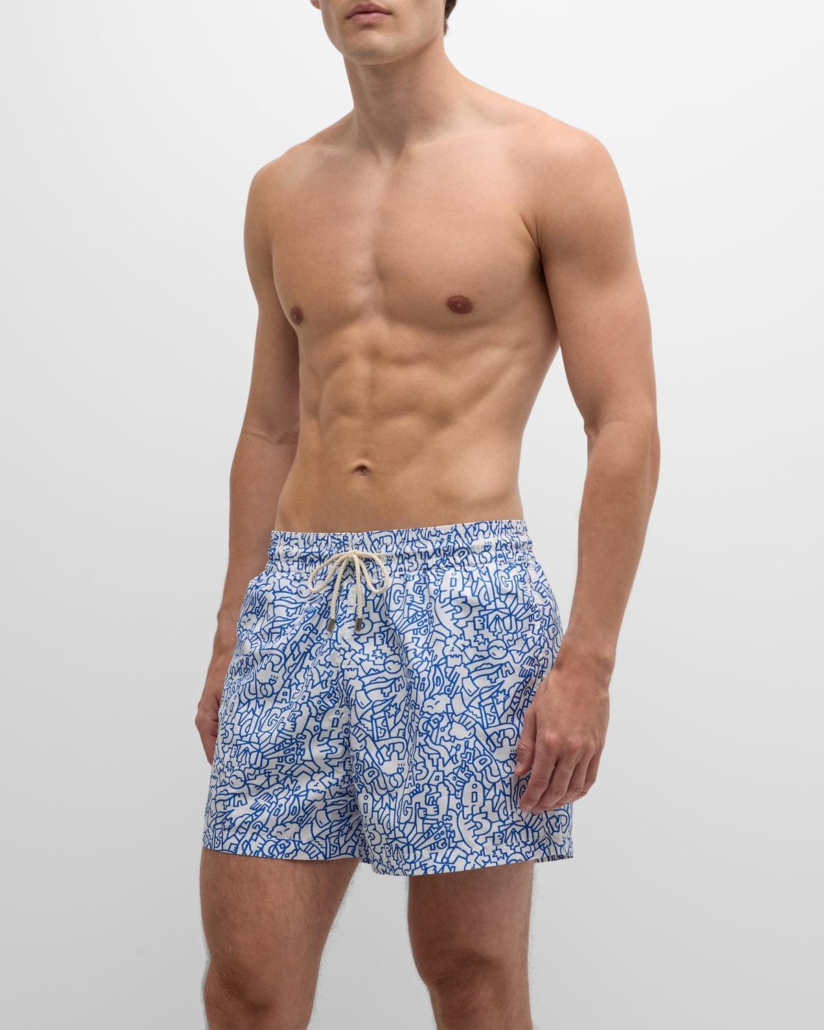 Mens Marie Lavis Vibes Swim Trunks Product Image