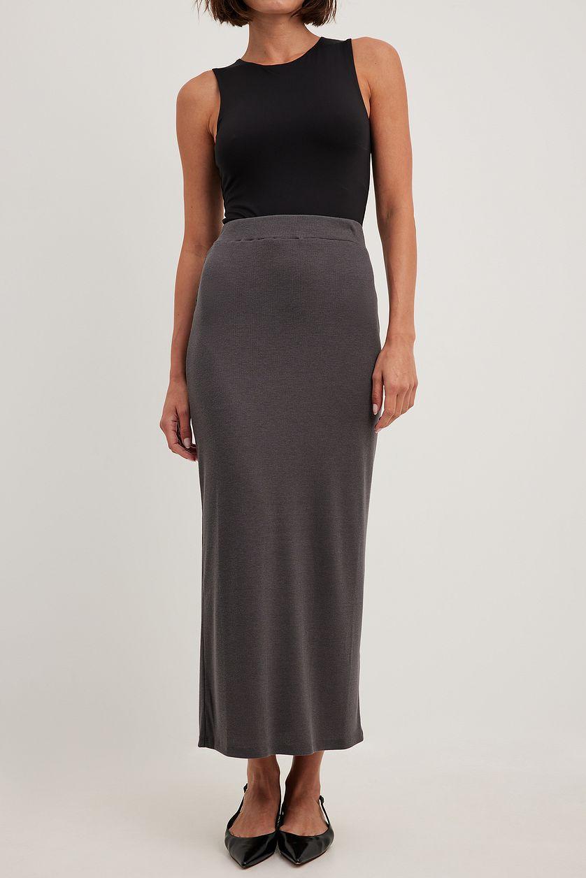 Rib Maxi Skirt Product Image
