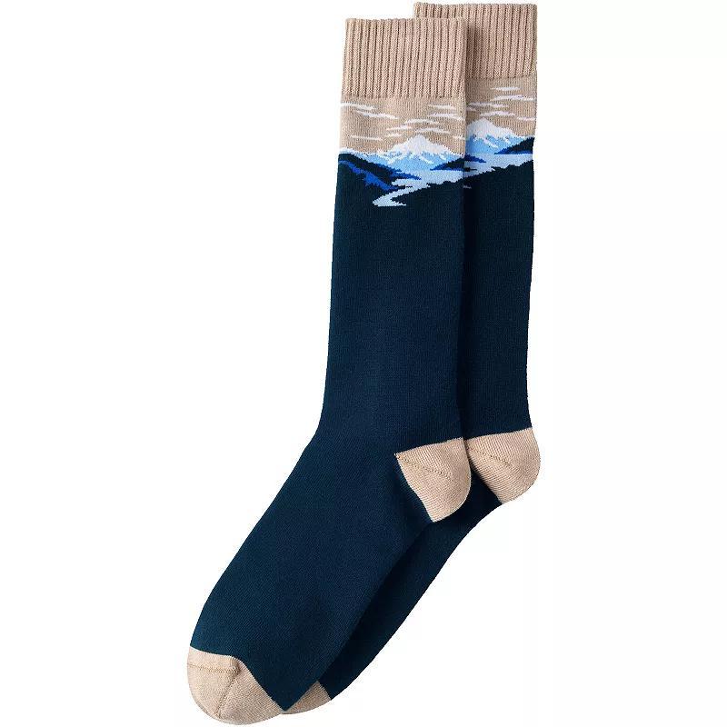 Mens Lands End Novelty Crew Socks Product Image