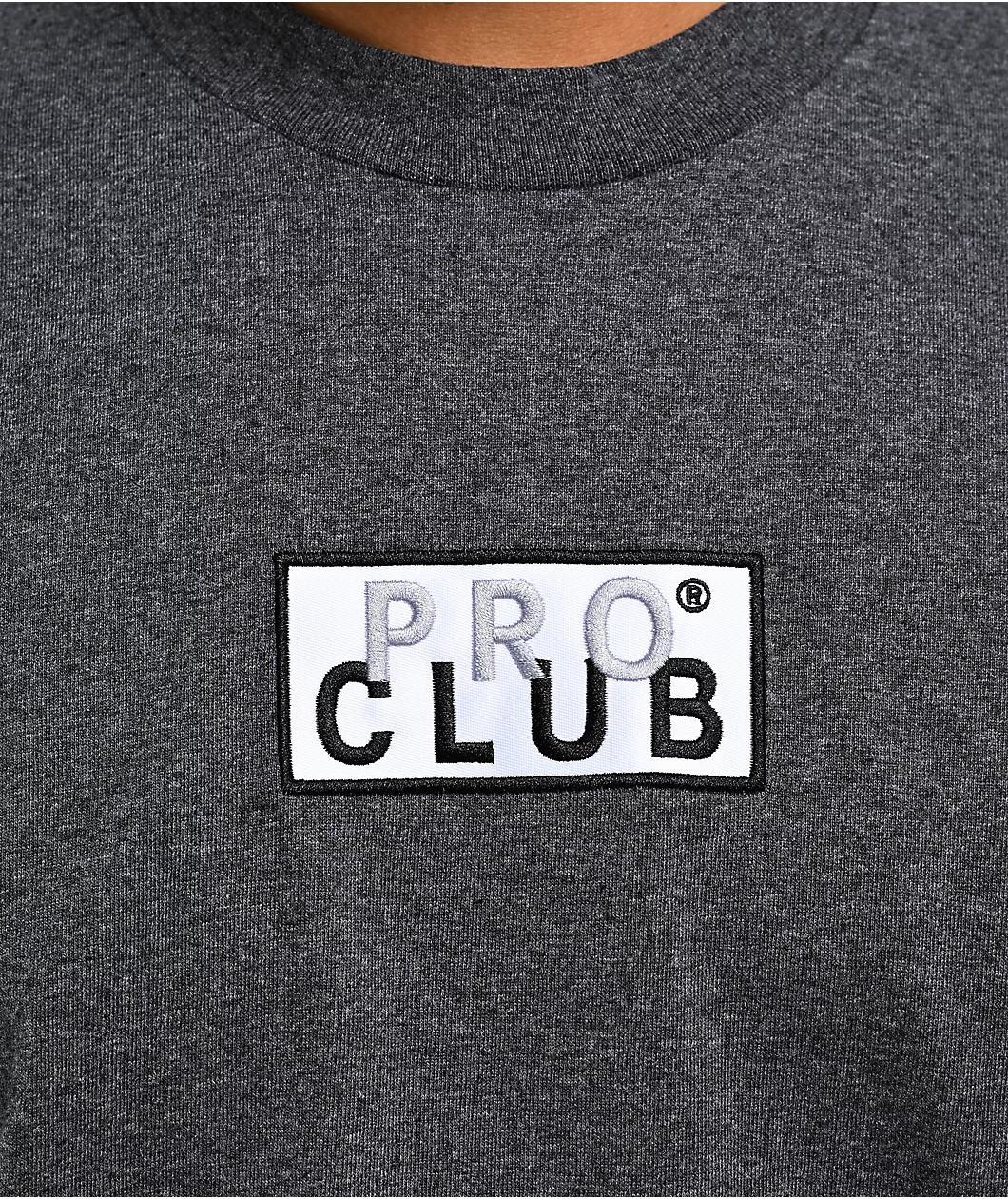 Pro Club Member Box Logo Charcoal T-Shirt Product Image