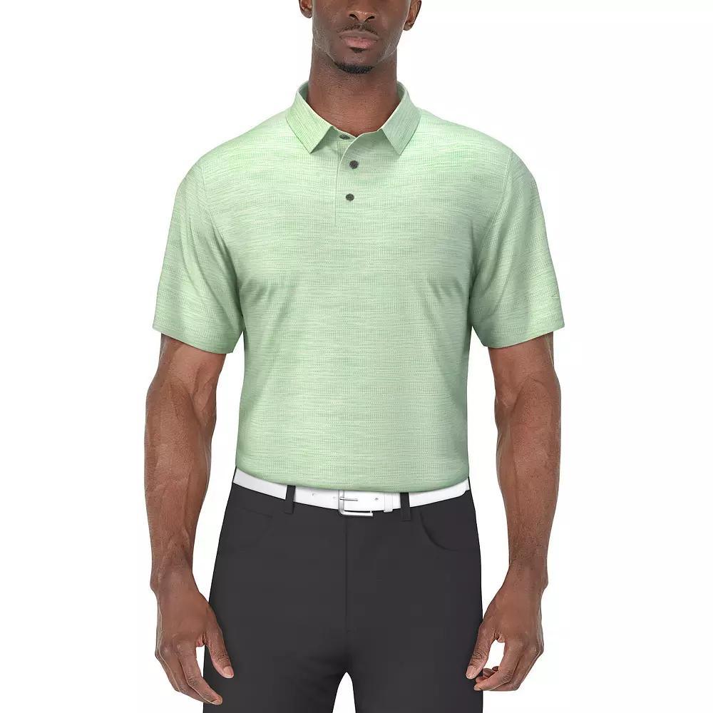 Mens Grand Slam Jaspe Airflow Short Sleeve Golf Polo Shirt Hemlock Grey Product Image