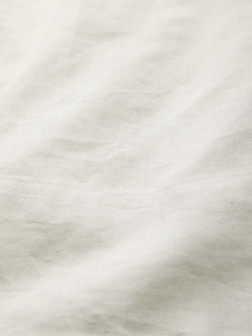 Linen-Blend Mini Shift Dress Product Image