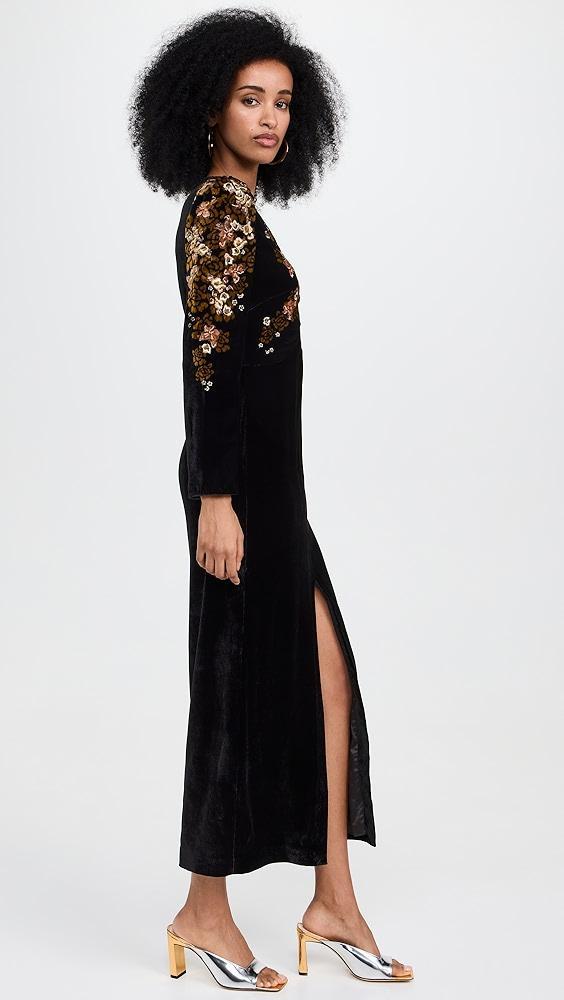 SALONI Jinx C Velvet Dress | Shopbop Product Image