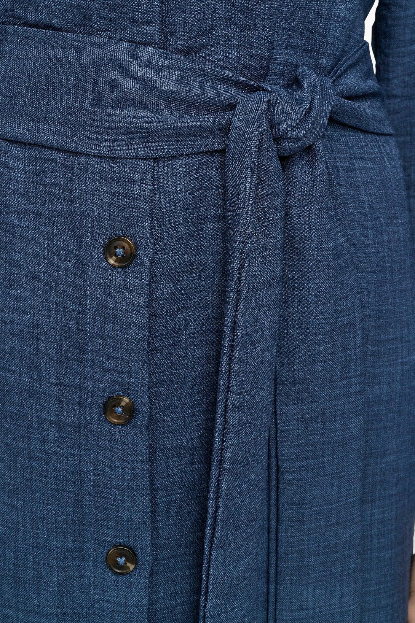 COLLARED BUTTON DRESS Product Image