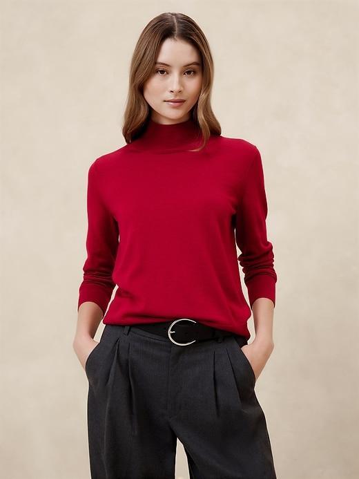 Merino Wool Turtleneck Sweater Product Image