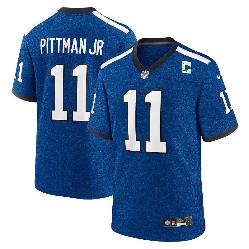 Men's Nike Michael Pittman Jr. Royal Indianapolis Colts Indiana Nights Alternate Game Jersey, Size: 2XL, Blue Product Image