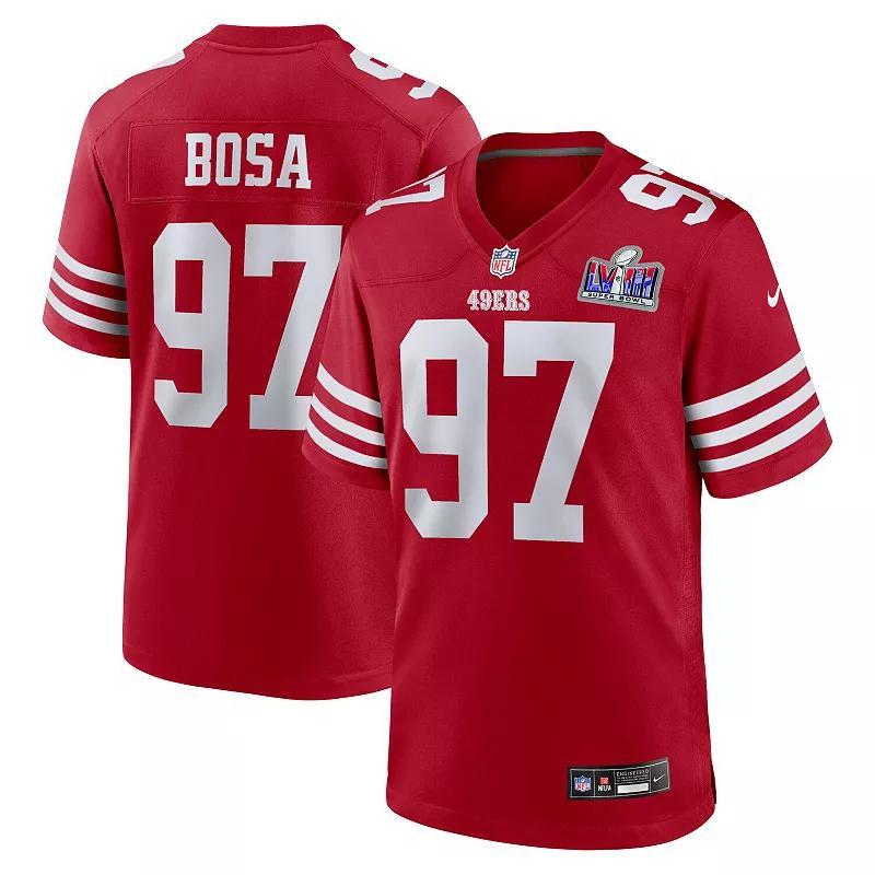 Men's Nike Nick Bosa Scarlet San Francisco 49ers Player Game Jersey, Size: Medium, Red Product Image