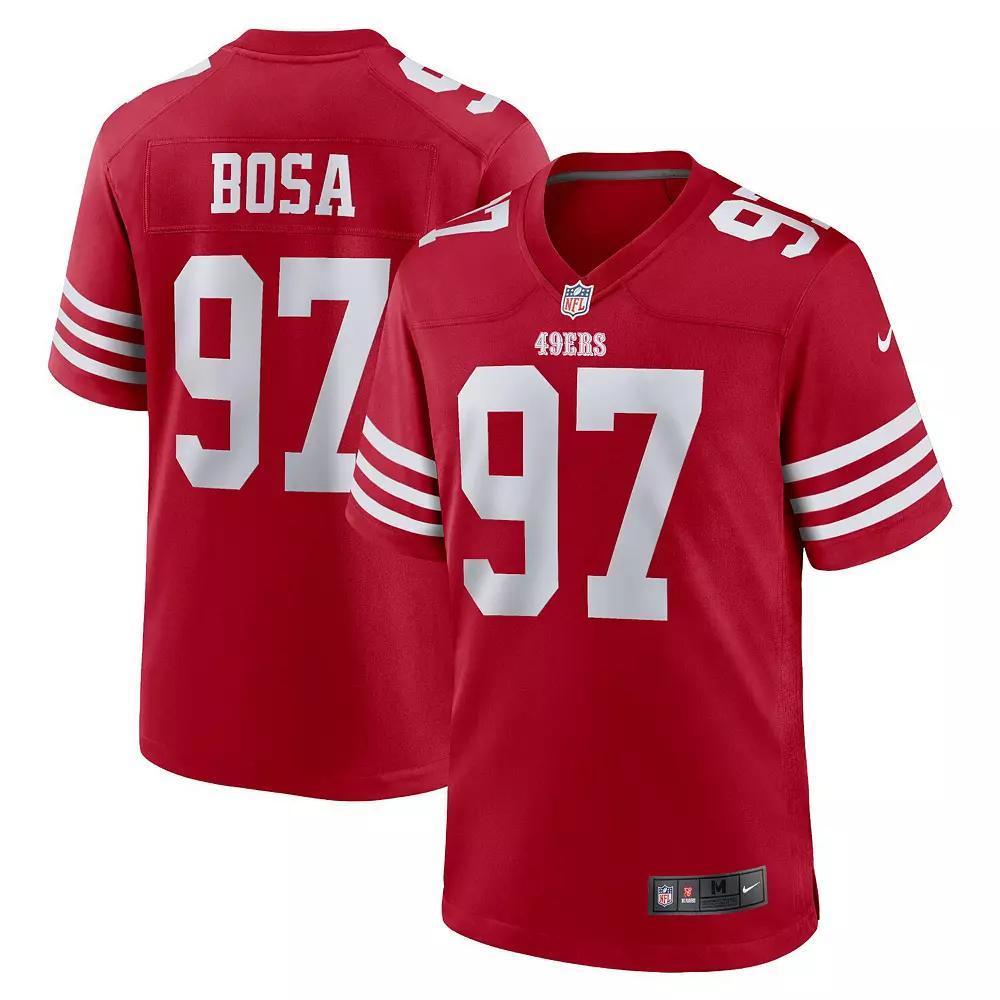 Men's Nike Nick Bosa Scarlet San Francisco 49ers Player Game Jersey, Size: Medium, Red Product Image