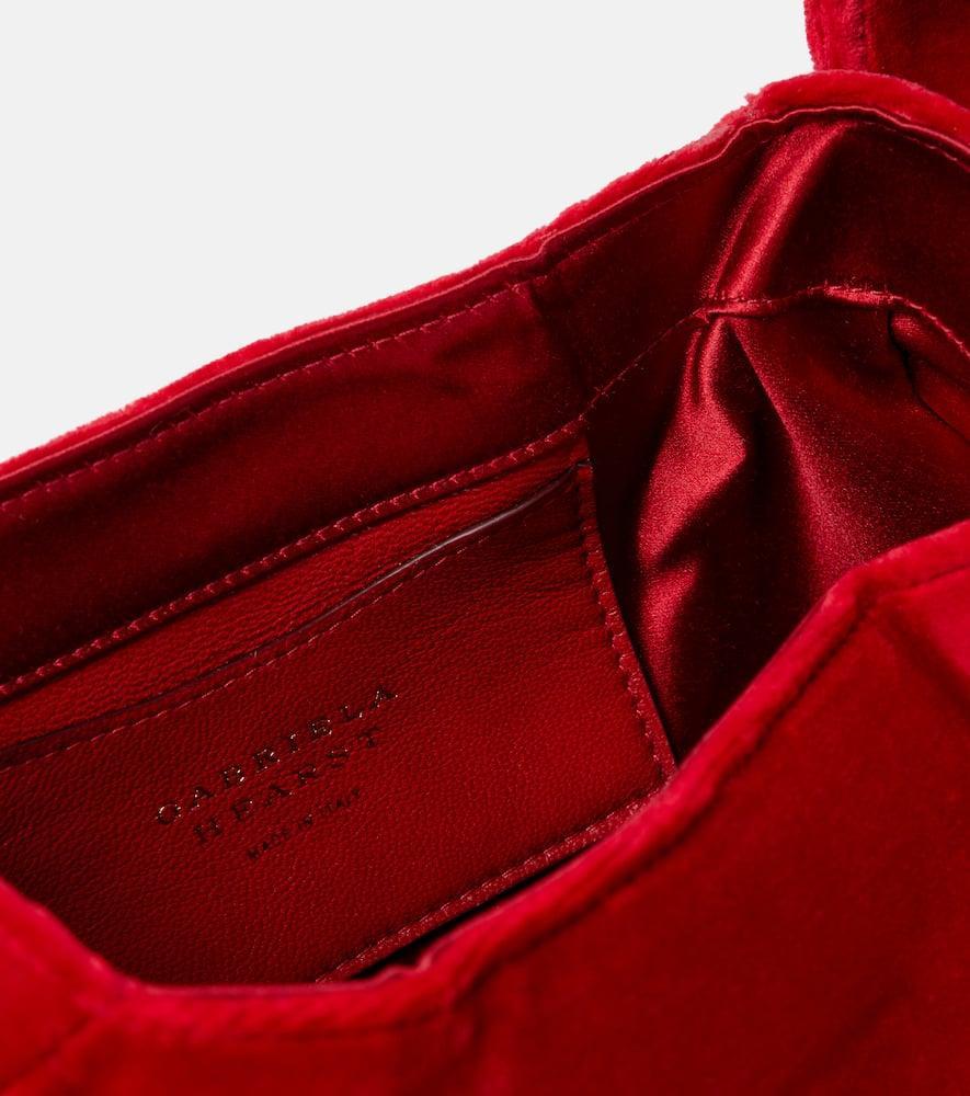 GABRIELA HEARST Soft Demi Velvet Clutch In Red Product Image