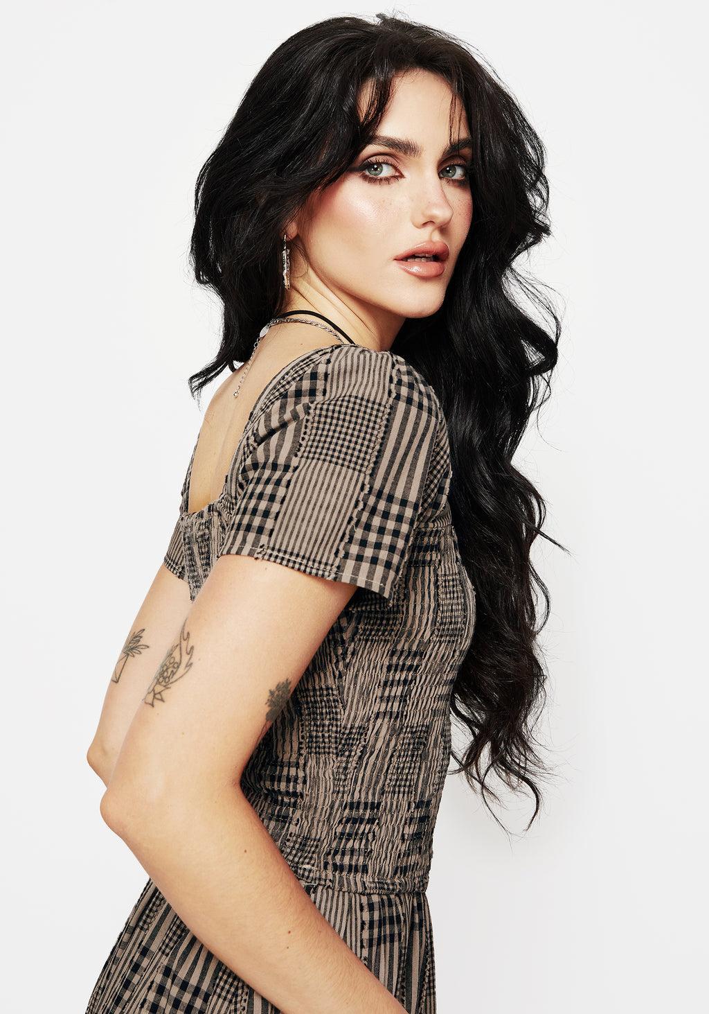 Mabel Check Top Product Image