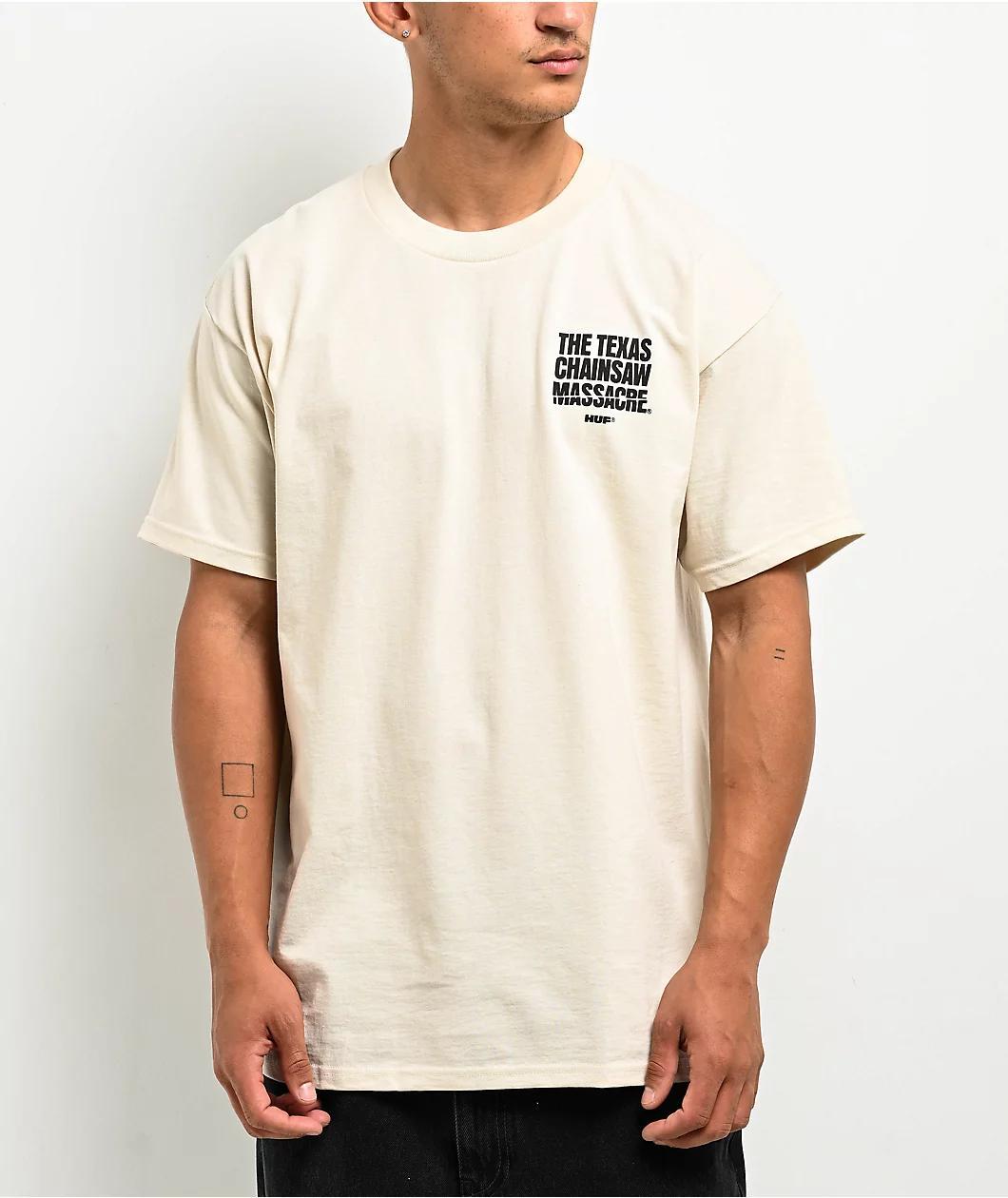 HUF x Texas Chainsaw Massacre Triple Triangle Natural T-Shirt Product Image