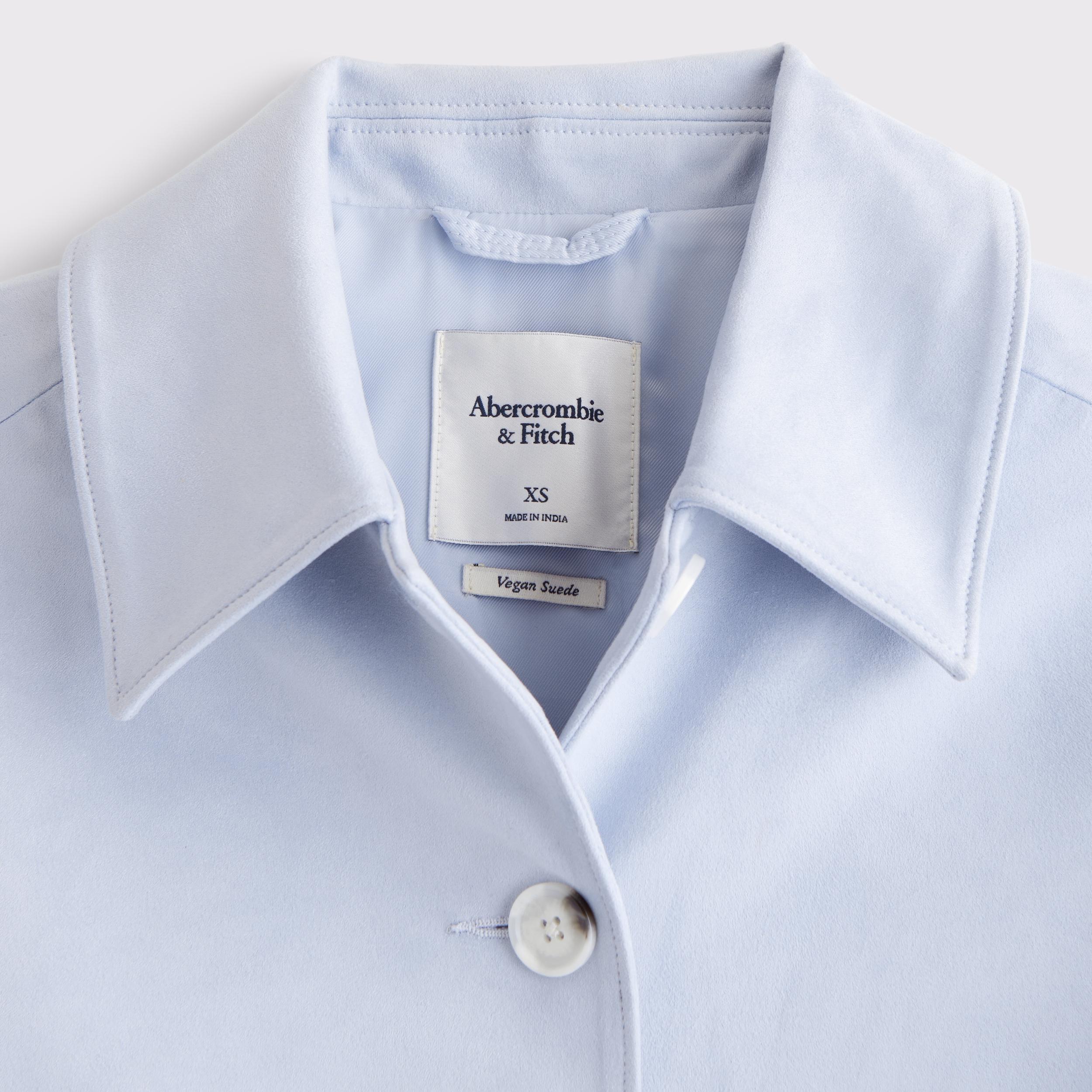 Vegan Suede Button-Through Jacket Product Image