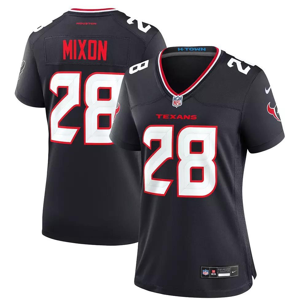 Women's Nike Joe Mixon Navy Houston Texans Game Jersey,  Product Image