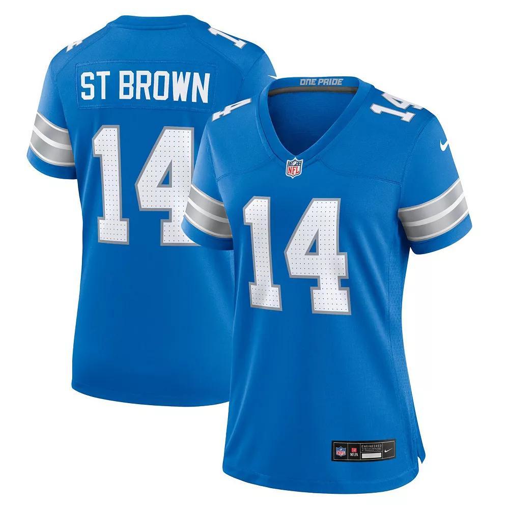 Amon-Ra St. Brown Detroit Lions Nike Womens NFL Game Football Jersey | 67NW0B9K9JF-DE3 Product Image