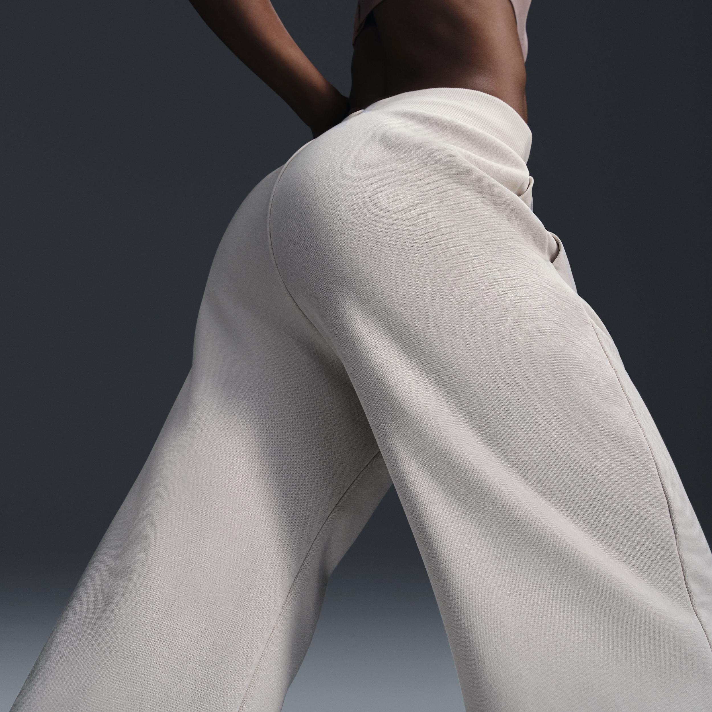 Women's Nike Sportswear Phoenix Fleece High-Waisted Wide-Leg Logo Pants Product Image