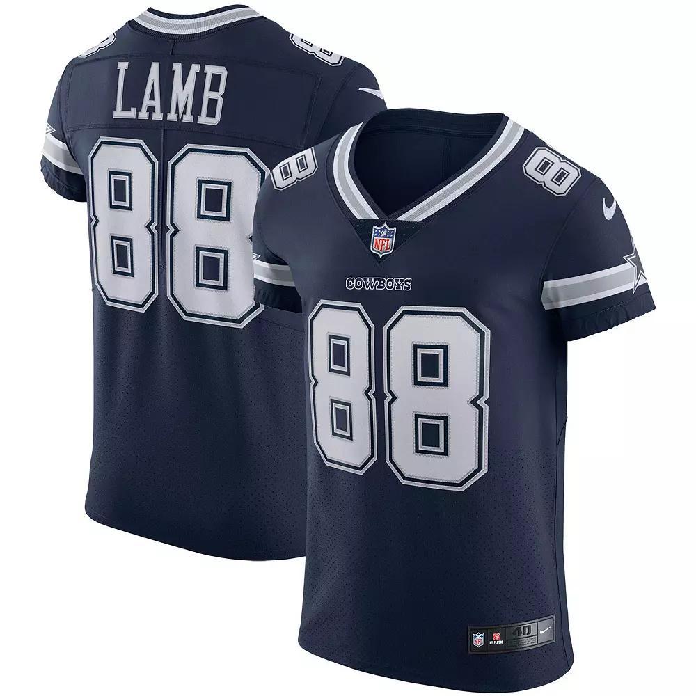 Men's Nike CeeDee Lamb Navy Dallas Cowboys Vapor Elite Jersey,  Product Image