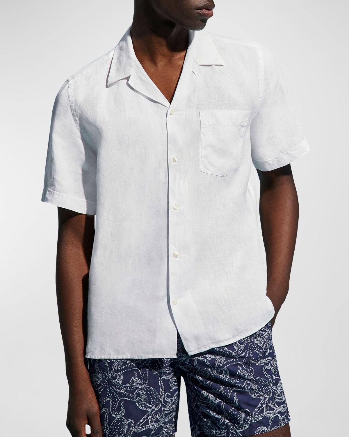 Mens Garment-Dyed Linen Camp Shirt Product Image